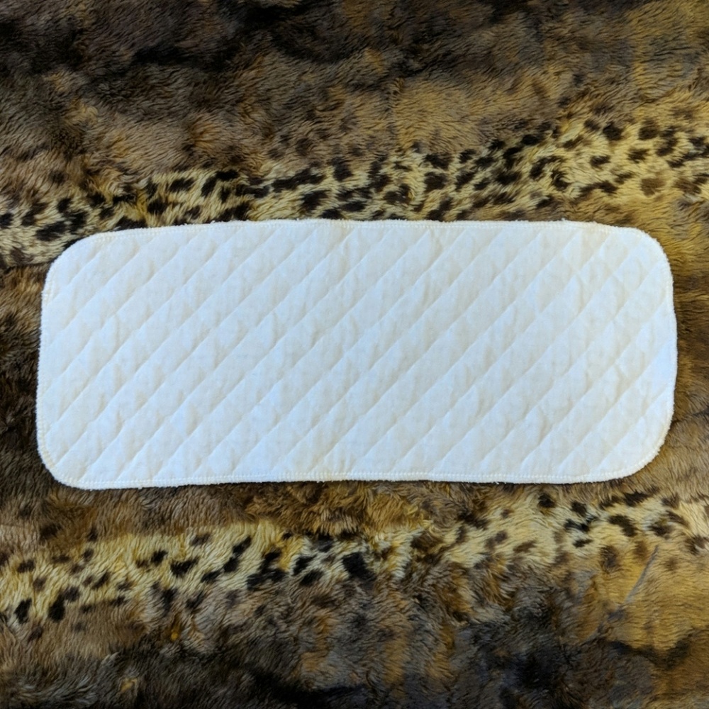 Extra absorbent cloth diaper inserts for overnight